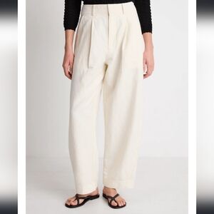 Apiece Apart Bari Crop Trouser - Cream